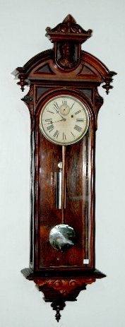 Gilbert Walnut Regulator No. 4 Wall Clock