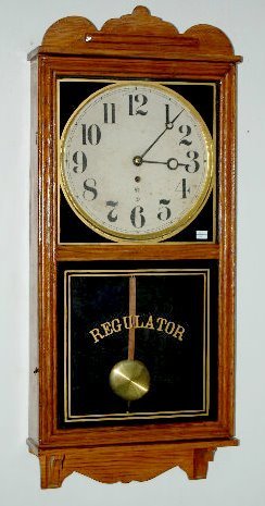 Waterbury Calendar Regulator Clock, “Pelican”