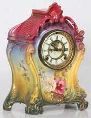 Ansonia Royal Bonn “La Mine” China Clock