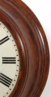 Seth Thomas Oak 18 in. Gallery Clock