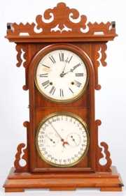 E.N. Welch “Arditi” Double Dial Clock