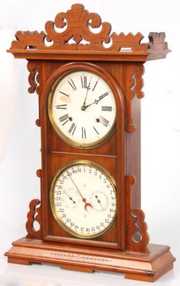 E.N. Welch “Arditi” Double Dial Clock