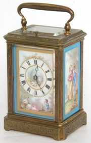 Porcelain Panel Carriage Clock