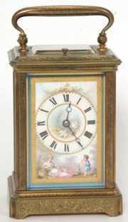 Porcelain Panel Carriage Clock
