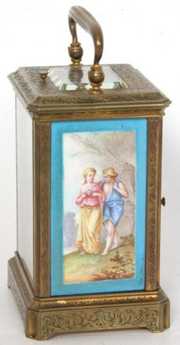 Porcelain Panel Carriage Clock