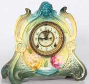 Ansonia Royal Bonn “La Chapelle” China Clock