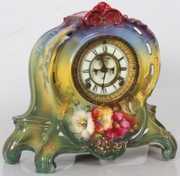 Ansonia Royal Bonn “La Riviere” China Clock