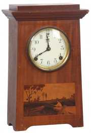 Sessions Inlaid Mantle Clock