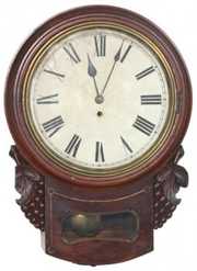 English Single Fusee Tavern Clock