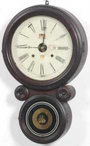 Ingraham Ionic Wall Clock W/ Seems Calendar Dial