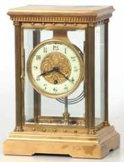 Boston Clock Co. Tandem Wind Crystal Regulator