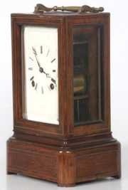 Inlaid Rosewood Carriage Clock