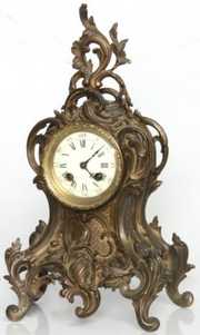 French Brass Mantle Clock