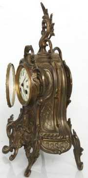 French Brass Mantle Clock