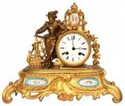 French Figural Mantle Clock