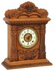 Ansonia “Magenta” Oak Mantle Clock