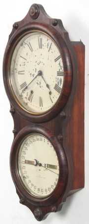 Seth Thomas No. 7 Double Dial Wall Clock