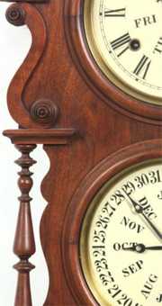 E.N. Welch “Wagner” Double Dial Clock