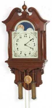 Seth Thomas “Lunar” Oak Wall Clock