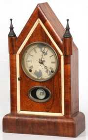 Gilbert “Owen” Calendar Steeple Shelf Clock