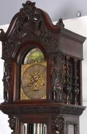 RJ Horner Mahogany Grandfather Clock