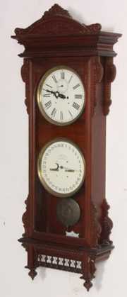 Waterbury Calendar No. 57 Double Dial Clock