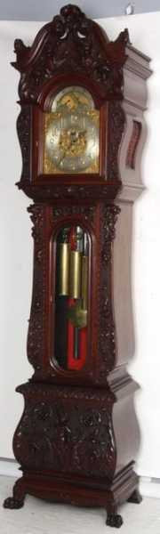 Tiffany & Co. Mahogany Horner Grandfather Clock