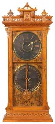 Ithaca No 6 1/2 Shelf Belgrade Calendar Clock