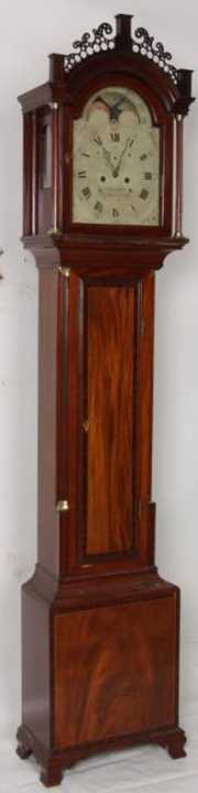 Ansel Turner Mahogany Tall Case Clock