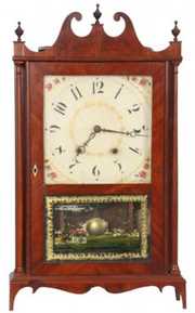 Eli Terry & Sons Pillar and Scroll Clock