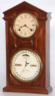 Ithaca No. 7 Calendar Shelf Clock