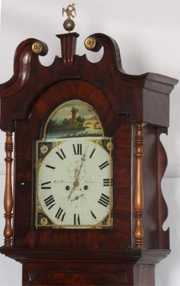 English Mahogany Grandfather Clock