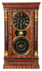 National Calendar Clock Co. Column Clock