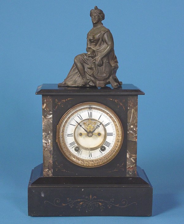 Ansonia “El Au Dran” Marble Mantle Clock