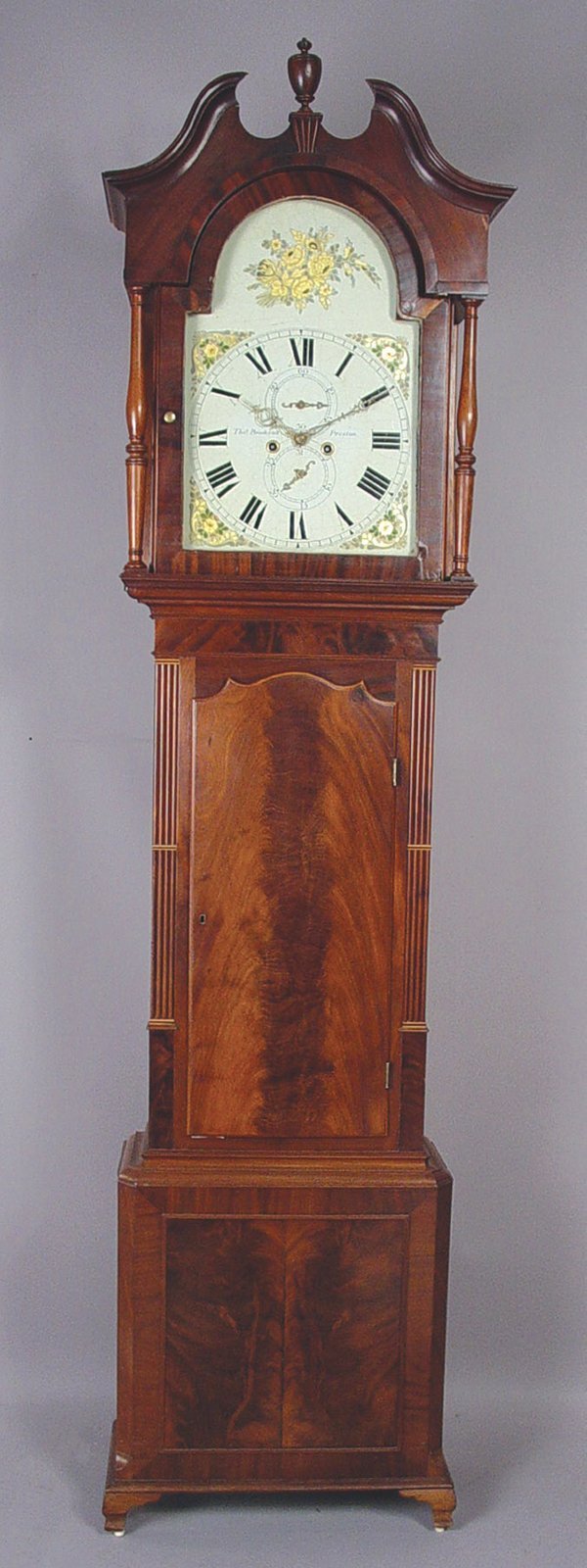 Preston Mahogany Arch Top Tall Case Clock