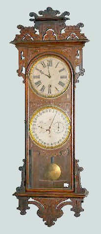 Walnut Welch “Damrosch” Calendar Clock