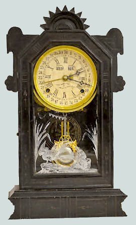 Empire Clock Co. Shelf Calendar Clock