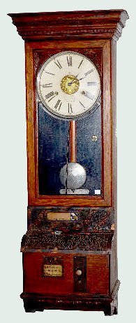 Oak International Time Recorder Clock