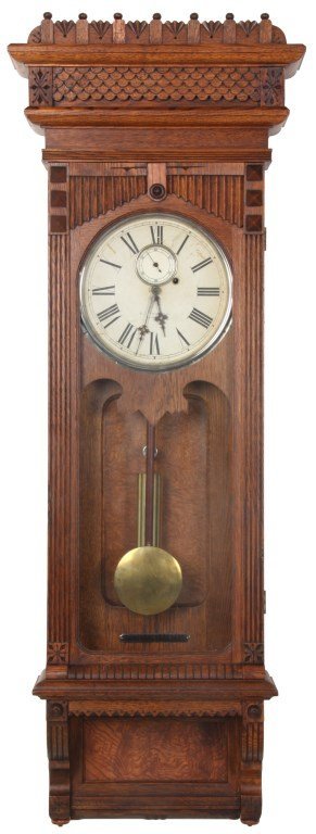 Gilbert Oak Wall Regulator No. 10