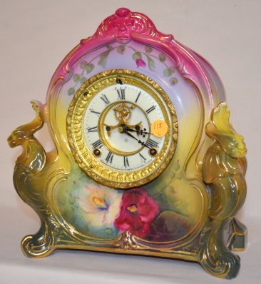 Ansonia Royal Bonn  La Charny China Clock