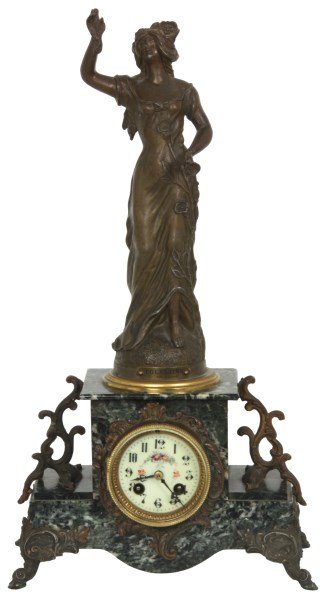 French Figural Mantle Clock
