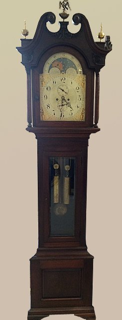 Tiffany & Co. Mahogany Grandfather Clock