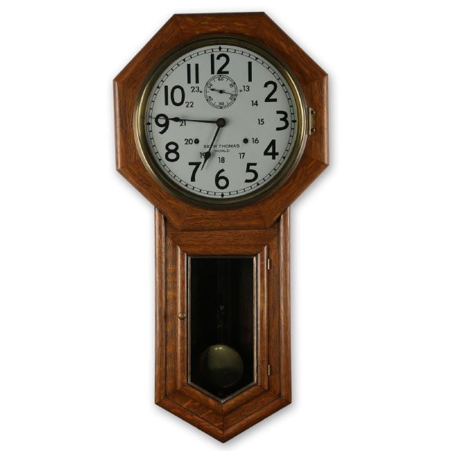 Seth Thomas “World” Railroad Station Clock