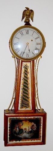 Early Weight Driven Banjo Clock, Time Only