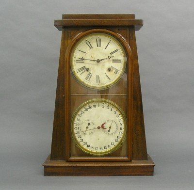 Welch Double dial shelf clock