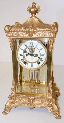 Ansonia “Elysian” Crystal Regulator Clock