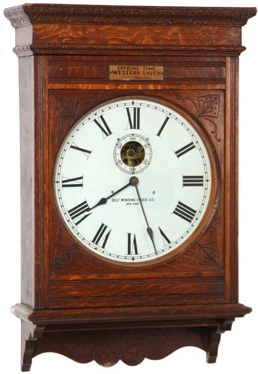 Oak Self Winding No. 10 Clock