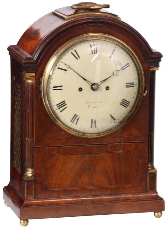 English Mahogany Mantle Clock