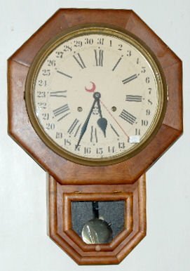 New Haven Octagon Short Drop Clock, T & S