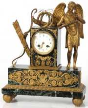 3 Pc. French Figural Mantle Clock Set